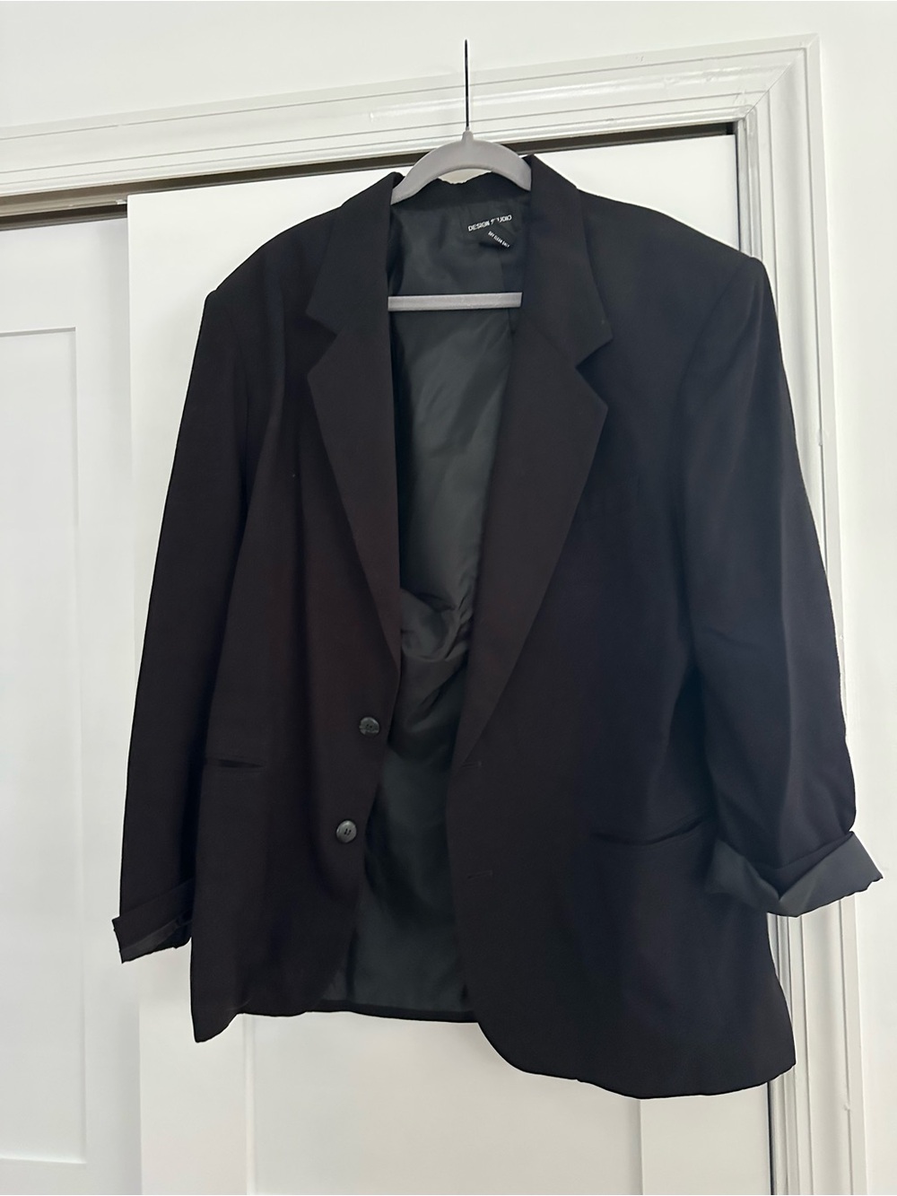 Oversized Black Women's Blazer - Relaxed Tailored Jacket